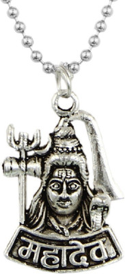 Charms Silver Religious Chain Pendant Set Silver Alloy Locket Set