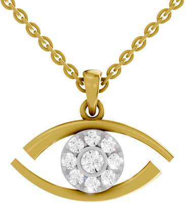 Sparq Certified Lab Grown Diamond & BIS Hallmark Pendant With Chain Gold-plated Sterling Silver