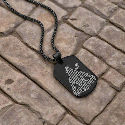 Laksh lord Shiv 108 Name locket with chain Stainless Steel Pendant Set