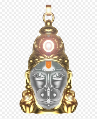 Hanuman chalisa locket Y258025 Gold-plated Metal Pendant Set
