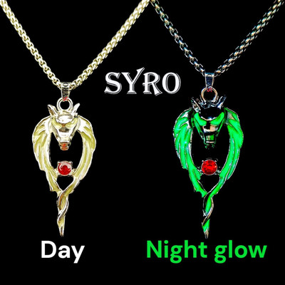 Diivine Hindu Glow In The Dark Pendant For Men And Women, Glowing/Radium Wolf Locket Silver Silver Alloy, Stainless Steel Pendant Set