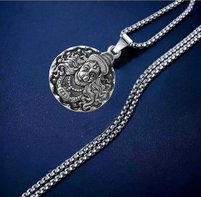 EndlessFashion F 411_ma-hanuman muu Silver Stone Pendant Set
