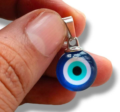 Yash ECommerce Store Evil Eye Locket Pendent with Black Thread Avoid Negative Energy Energize Pendent Glass Locket