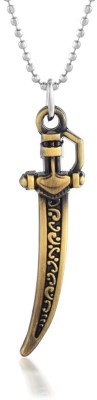 MissMister Antique Goldplated Carved Sword Pendant Gold-plated Brass Pendant
