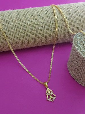 Shree Fashions World Gold-plated Brass Pendant Set