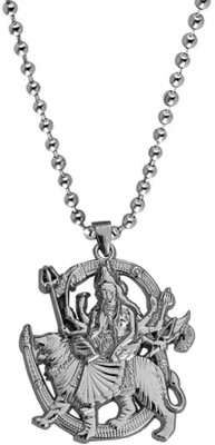 Shiv Jagdamba Sterling Silver Brass Pendant Set