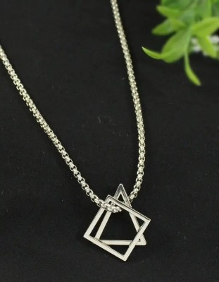 SILVOSWAN Triangle Pendant For men and Women Alloy Pendant