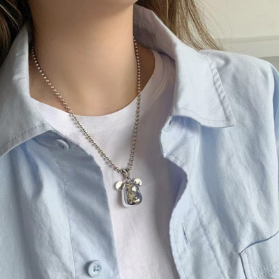 Salty Alpha Promise Ring Neck Chain for Men & Boys | Long Necklace | Aesthetic Jewellery Stainless Steel Locket Set