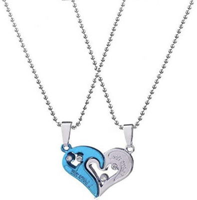 EndlessFashion F 446_new_JSE-BLUE DIL_446 Silver Stone Pendant Set