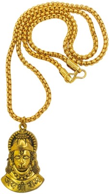 Khushal ENTERPRISE HanumanJi chain pandent locket for Mens and Boys Gold-plated Brass, Alloy Locket Set