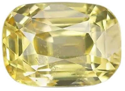 SIDHGEMS 11.25 Ratti 10.00 Crt Natural Yellow Sapphire Stone Original Ceylon Pukhraj Sapphire Stone