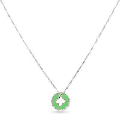 Tvisva Jewel Rhodium Cubic Zirconia Sterling Silver Pendant