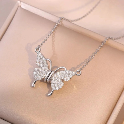 STYLE KRAFT SK SILVER MAGNETIC PENDANT WITH SILVER CHAIN FOR WOMENS GIRLFRIEND Sterling Silver, Silver Cubic Zirconia, Diamond, Zircon Alloy, Stainless Steel Pendant Set