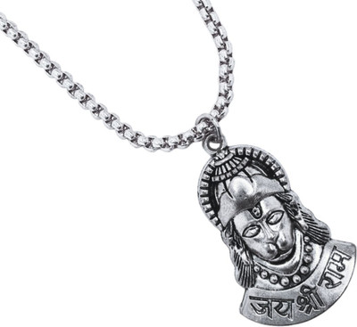 A1 yashvriddhi Men and woman trending hanuman ji pendant Silver Brass, Alloy Locket
