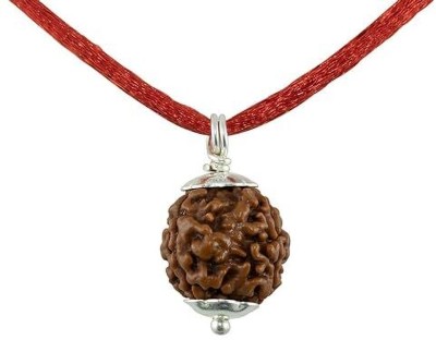 Beautum 3 Mukhi Rudraksha Three Face Rudraksha Nepali Rudraksha Wood Pendant