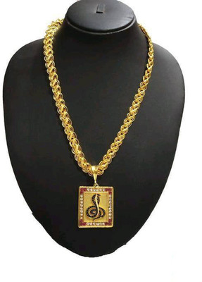 Sipradh Snake goga & koyali chain Gold-plated Diamond Alloy Pendant Set