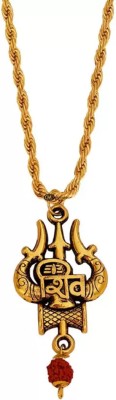 Shiv Jagdamba Gold-plated Metal Pendant