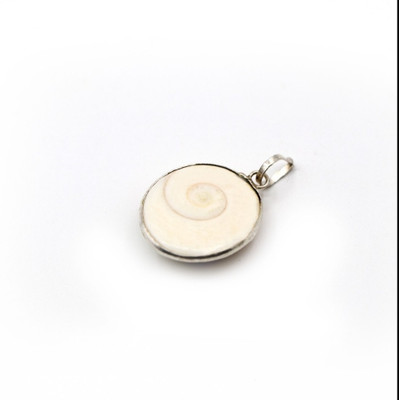 Sanjana Handicrafts And Gems Gomti chakra pendant/ Gomti chakra / pendant/ Gomti chakra locket/ Gomti chakra Brass Agate Stone Locket