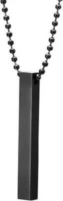 Roadster Vertical Bar Pendant Black Gold Silver Copper Color Design Locket Stainless Steel Pendant