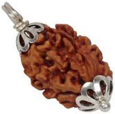 DIVINE SOUVENIRS Permuim Natural 3 Mukhi Nepali Rudraksha with Certificate Wood Pendant Wood Pendant
