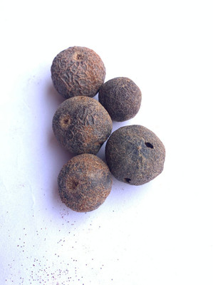Rudraksham Rudraksha Nepali Scared Fruit (Set of 5) Wood Pendant Set
