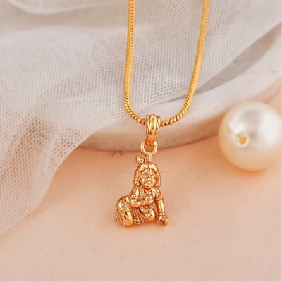 PYR JEWELS Gold-plated Brass Locket Set