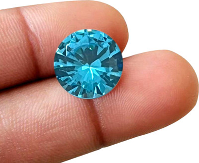 REAL GEMS Blue American Diamond top Quality loose Round Shape 5 Carat Zircon Stone