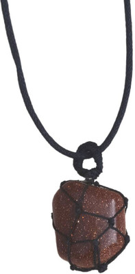 Maitri Export Maitri Export Red Goldstone-TumbleThreadPendant Stone Pendant