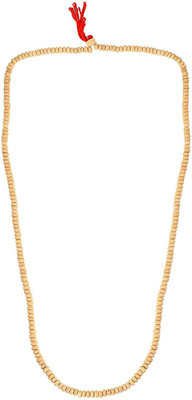 Zumrut Pure Organic and Original Tulsi Handmade Mala Rosary Beads Necklace Beads Brass Pendant
