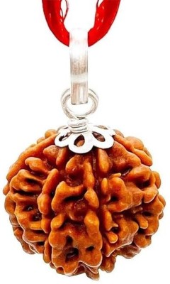 Rudracharms Rudracharms 7 Mukhi Rudraksha With Lab Report Silver Wood Pendant IGL Certified Wood