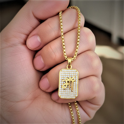 aklina 1-Gm locket set Gold-plated Alloy Locket Set