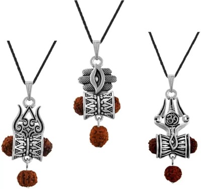 CResha Trishul Bholenath Pendant for Men and Women Metal Pendant