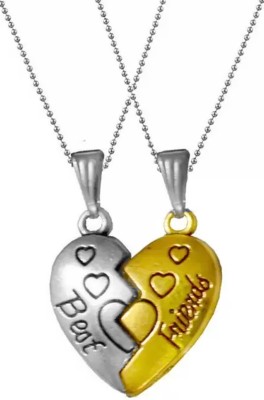 M Men Style Friendship Day Gift Couple Broken Heart Friends Forever Jewelry ASPn0070055 Zinc, Alloy Pendant Set