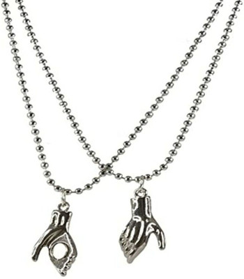 Teeragaj C 715_RR hand pend_-319 Silver Stone Pendant Set