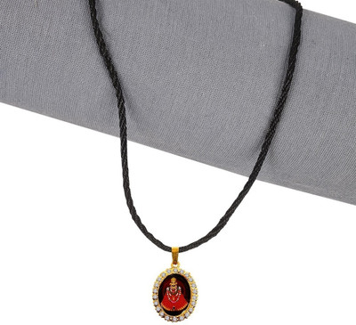 Animated JAR480 Nug God Baba Khatu Shyam/Barbarika Ji Pendant Locket Necklace Cotton Dori Stainless Steel Pendant Set