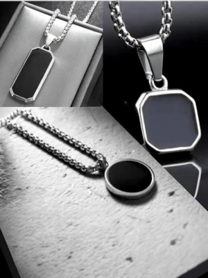 kazare Men Pendant | Pendant For Men | Boys Locket Rhodium Alloy Pendant