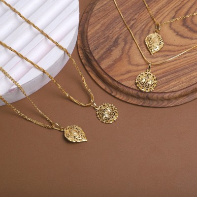 Triply9 Gold-plated Metal Locket Set