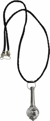 pompeo Hanuman Gada Silver Brass Pendant with cotton dori For Unisex Sterling Silver, Rhodium Stainless Steel, Metal, Alloy Locket