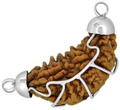 Jewelswonder 1 Mukhi Lab Certified Genuine & Authentic Rudraksha | One Face | Ek Mukhi Pendan Silver Wood Pendant