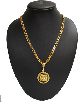 Pihoo Enterprise Suryanarayan GOLDEN & Sachin CHAIN Gold-plated Diamond Alloy Pendant