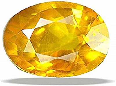 Jefrox Jewels Natural Bangkok Yellow Sapphire Stone 6.95 Ct. With Lab Testing Sapphire Stone