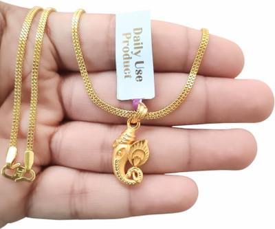 SAPNAPALACE Gapati dada pendant with chain Gold-plated Brass Pendant