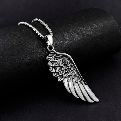 Maaword Silver Stainless Steel Pendant Set