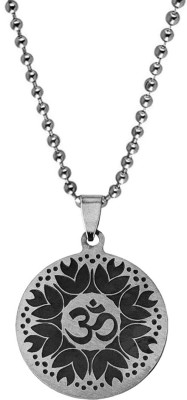 M Men Style Religious Om Aum Ohm Symbol Meaningful Charm Yoga Meditation Sterling Silver Stainless Steel Pendant