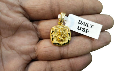 MANYA NOVELTY STORE 1 GRAM MICRO GOLD PLATED GANESH JI PANDENT Gold-plated Alloy Pendant