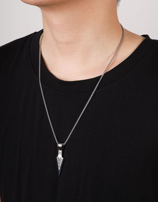 house of common Stylish Silver Plated Head Pendant Sterling Silver Alloy Pendant