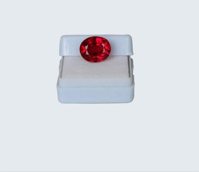 Gopalgems Ruby red Original 8.25 Ratti Rashi Ratan Gemstone Ruby Stone Pendant