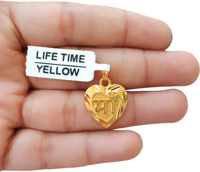 SAPNAPALACE MAA PENDANT WITH MICRO GOLD PLATED Gold-plated Brass Pendant