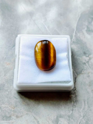 RJ BHASKAR Oval Shape Top Quality Tiger Eye Stone For Men & Women Agate Stone Pendant
