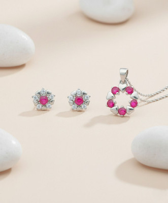 siyaa creation Minimal Sterling Silver Silver Pendant Set